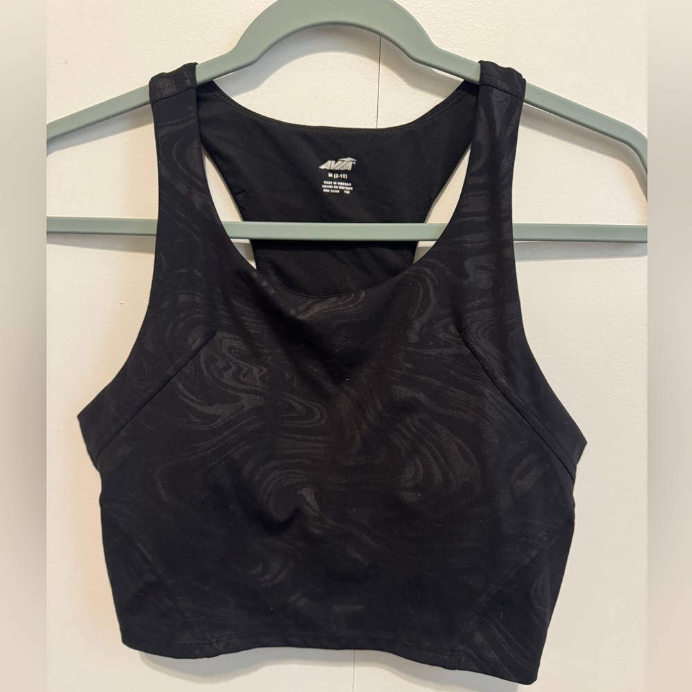 Avia Black and White Sports Bra